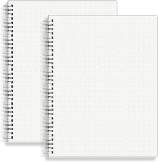 Transparent Dotted Notebook — Flexible Bullet & Free Writing
